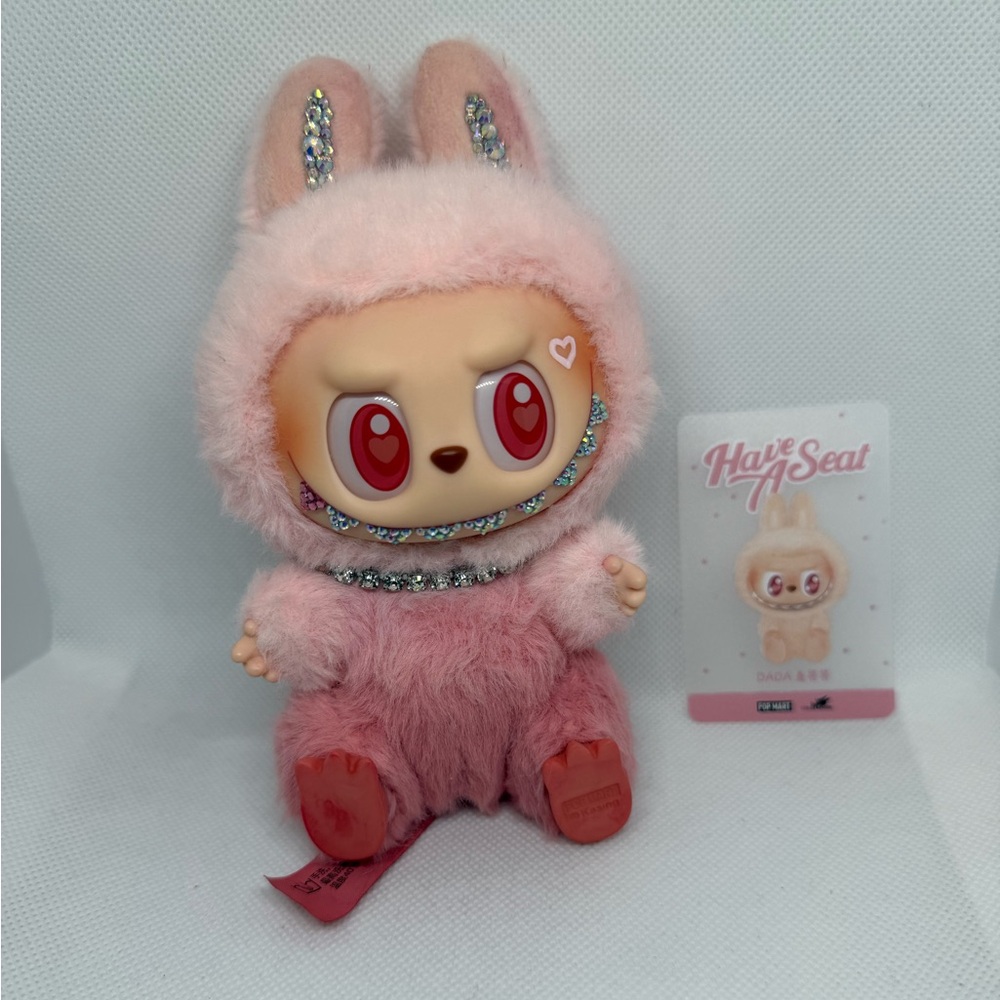 THE MONSTERS - Customized Have a Seat Vinyl Plush Labubu - BaBa